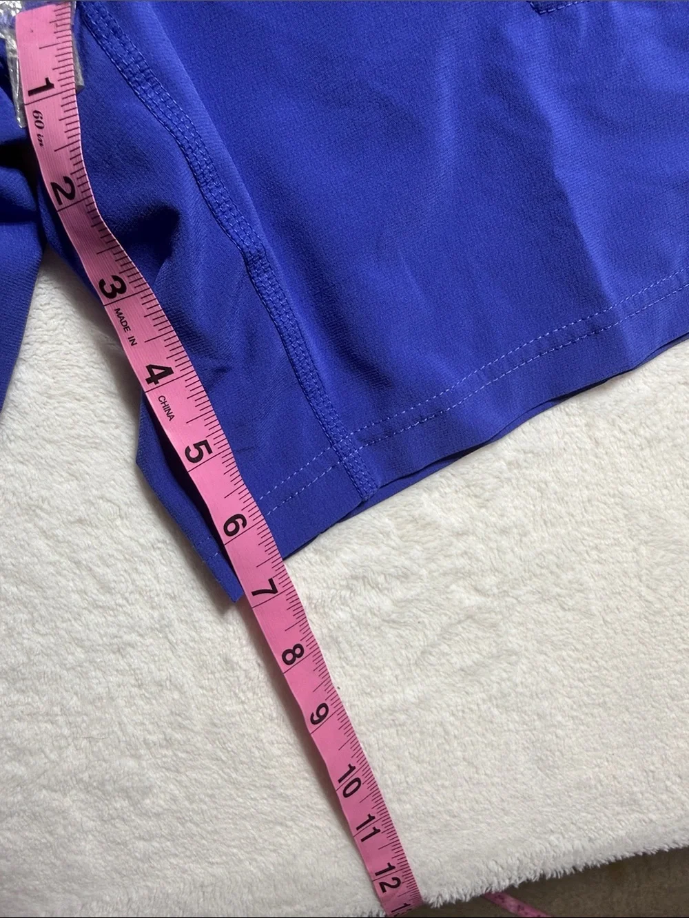 Nike Blue Performance Yoga Shorts with Swoosh